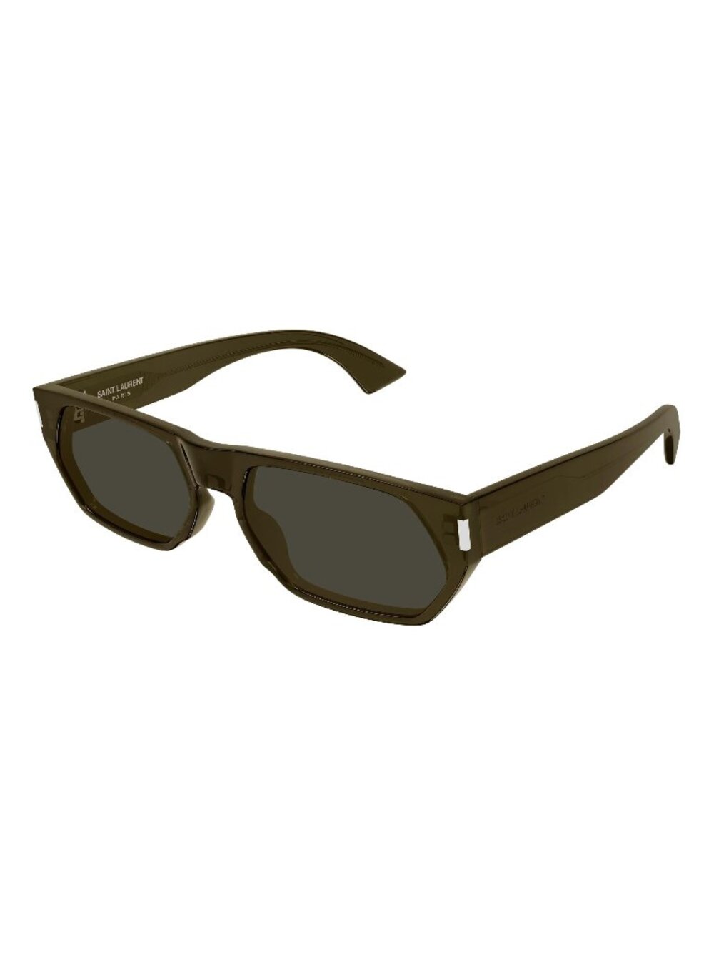 New Saint Laurent Men's Sunglasses Brown Grey Lens Acetate Frame SL 898 004 59